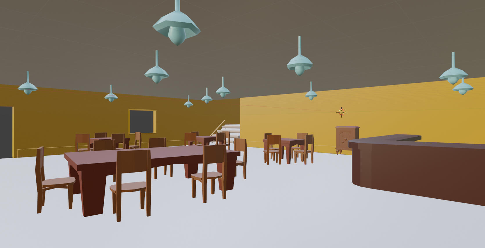 Área 50 | Projeto em 3D do salão, Calangames, 2020