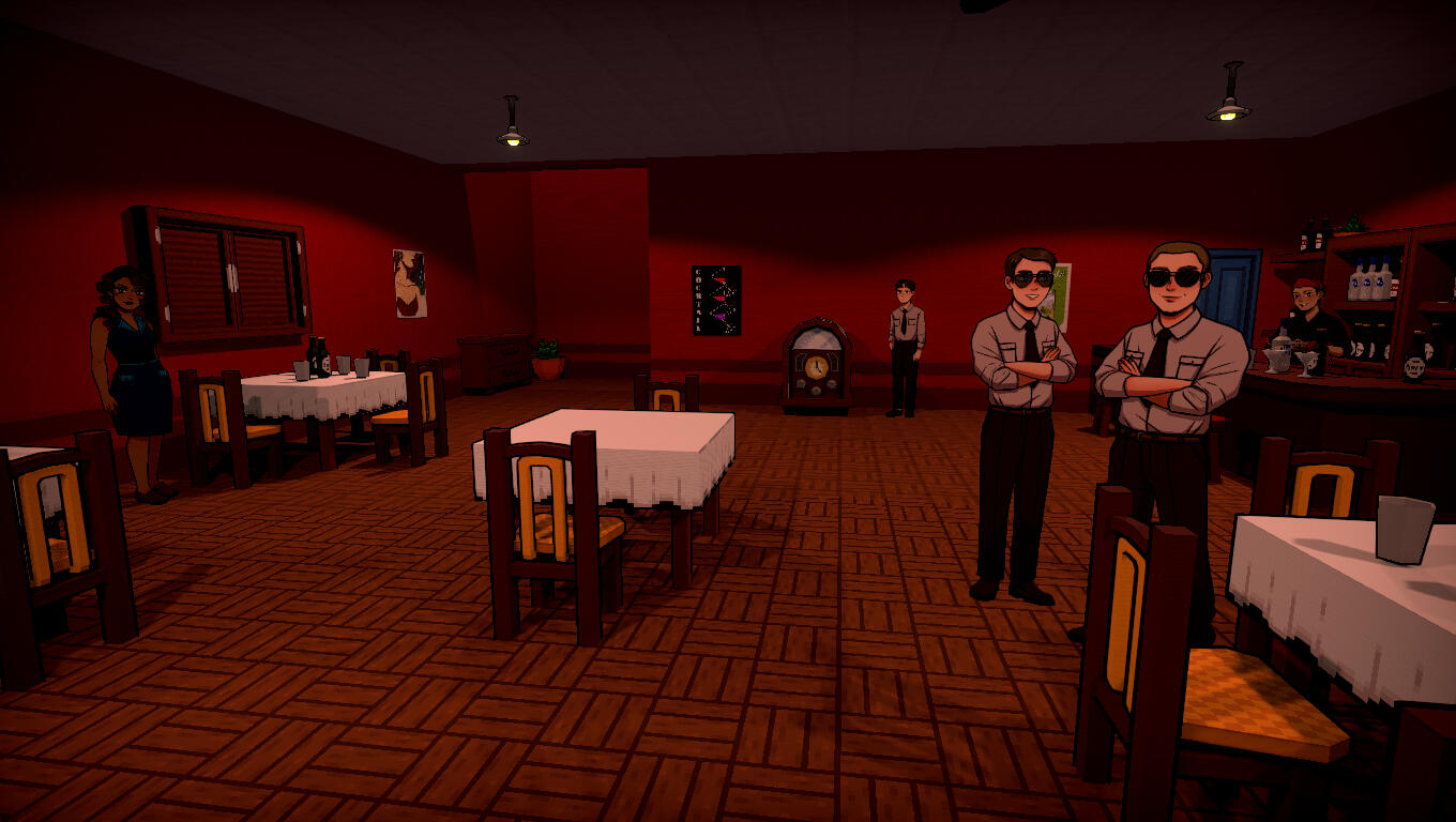 Área 50 | Vista de salão 2, Calangames, 2020 | Modelagem 3D e ambientação